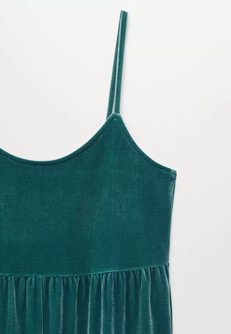 Teens Velvet Long Jumpsuit