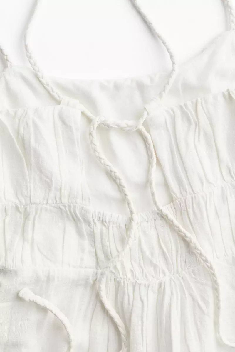 Smock-topped strappy dress