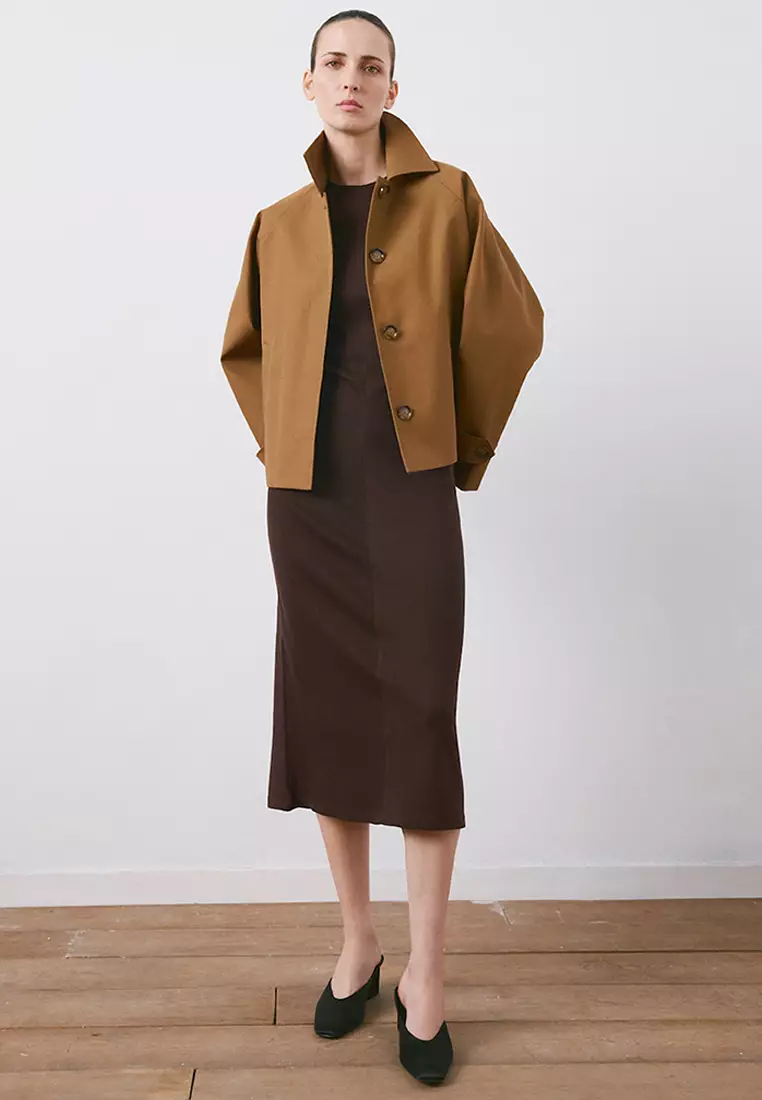 Midi-Dress With Draped Detail