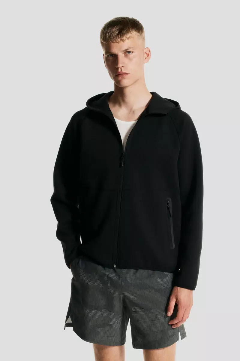 Sports zip-through hoodie with DryMove™