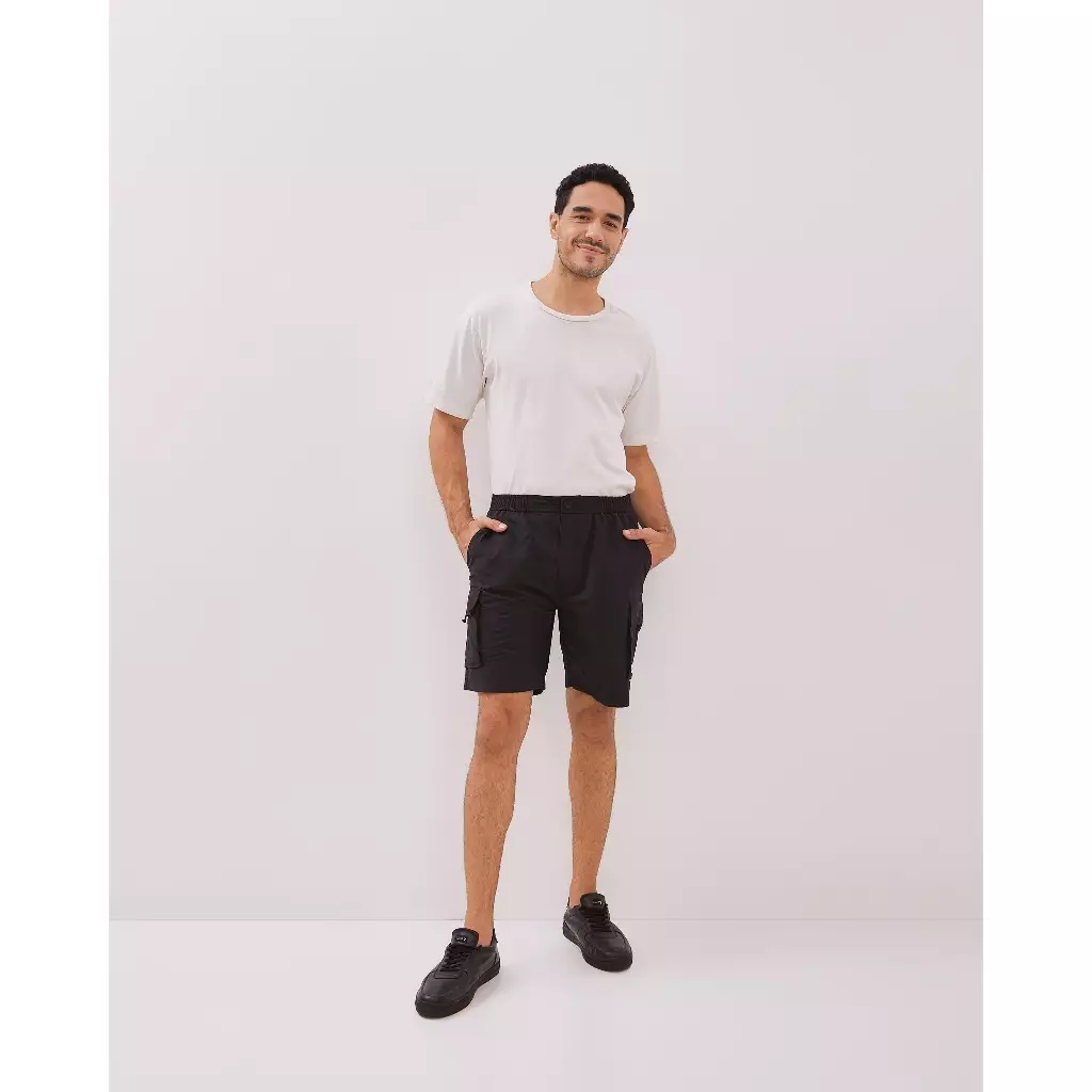 AMK Celana Pendek Cargo Pria PT Neo Black