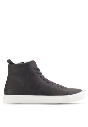 High Top Sneakers With Zipper Details