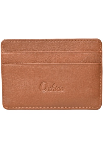 Oxhide brown Leather Card Holder - Leather Card Case  - Oxhide JG4181P Light Brown B74E5AC2DF2C42GS_1