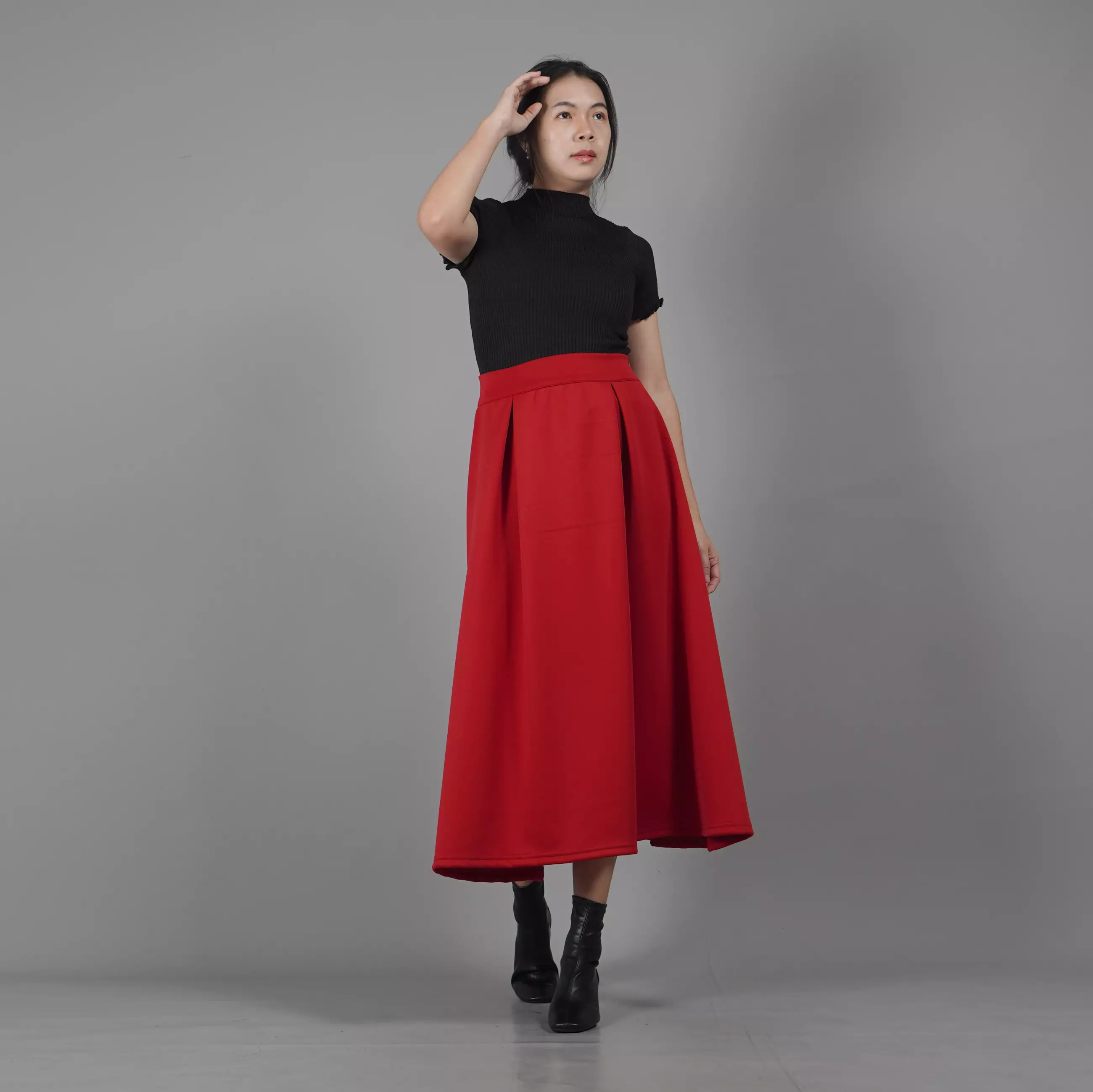  REBECA Flare Skirt Korean Style Christmas Outfit - MARUN