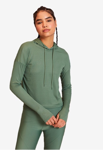 LC WAIKIKI green Women's Hooded Long Sleeve Sweatshirt 50564AAC7D0963GS_1