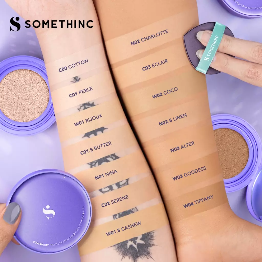 SOMETHINC Copy Paste COVERBLUR Powder Foundation - C01.5 Butter