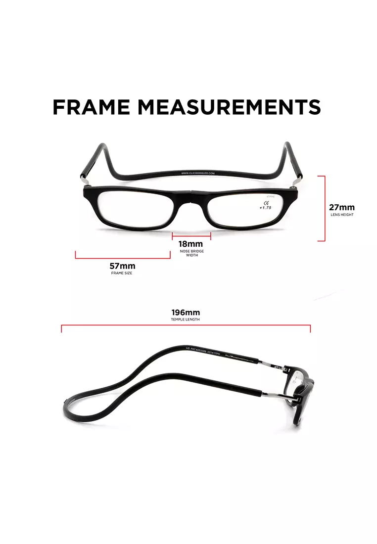 Classic Magnetic (Tortoise) +2.25 Reading Glasses  for 52-54 Years Old