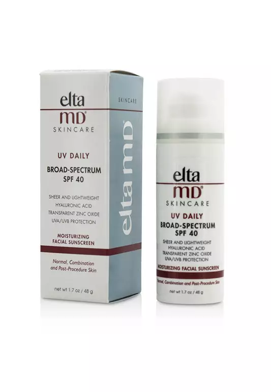 Eltamd - Uv Daily Moisturizing Facial Sunscreen Spf 40 - For Normal, Combination & Post-procedure Skin 48g/1.7oz