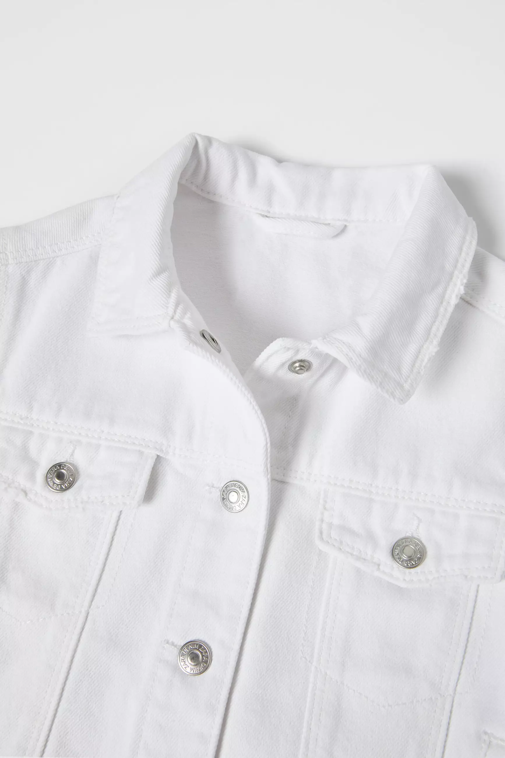 White denim jacket zara hotsell