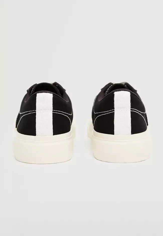 Mango platform deals lace up sneakers