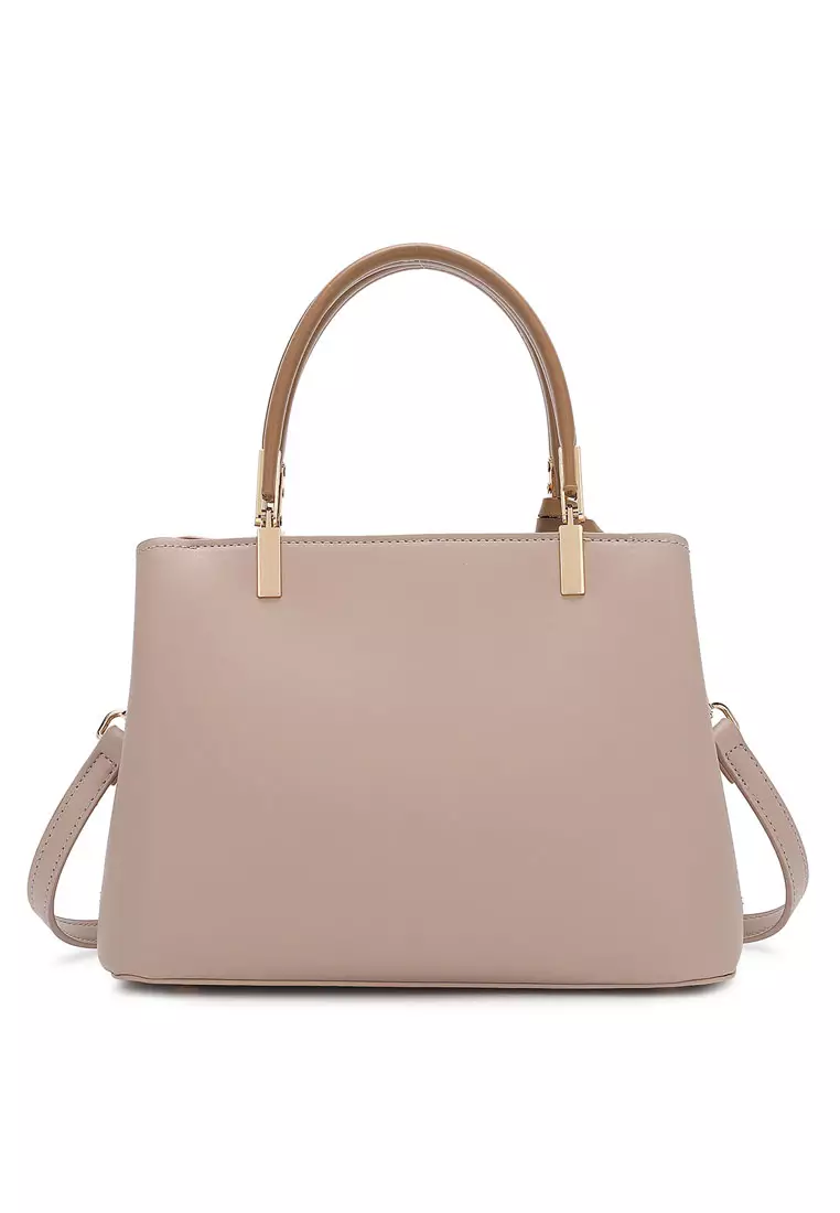 Women's Top Handle Bag / Sling Bag / Crossbody Bag (Tas Selempang / Tas Tangan) - Cokelat