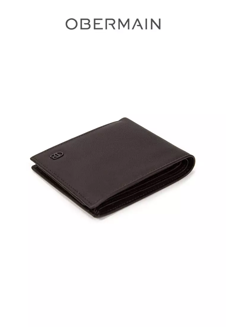 RFID Short Wallet With 2 Note Compartment Genuine Leather Brown
