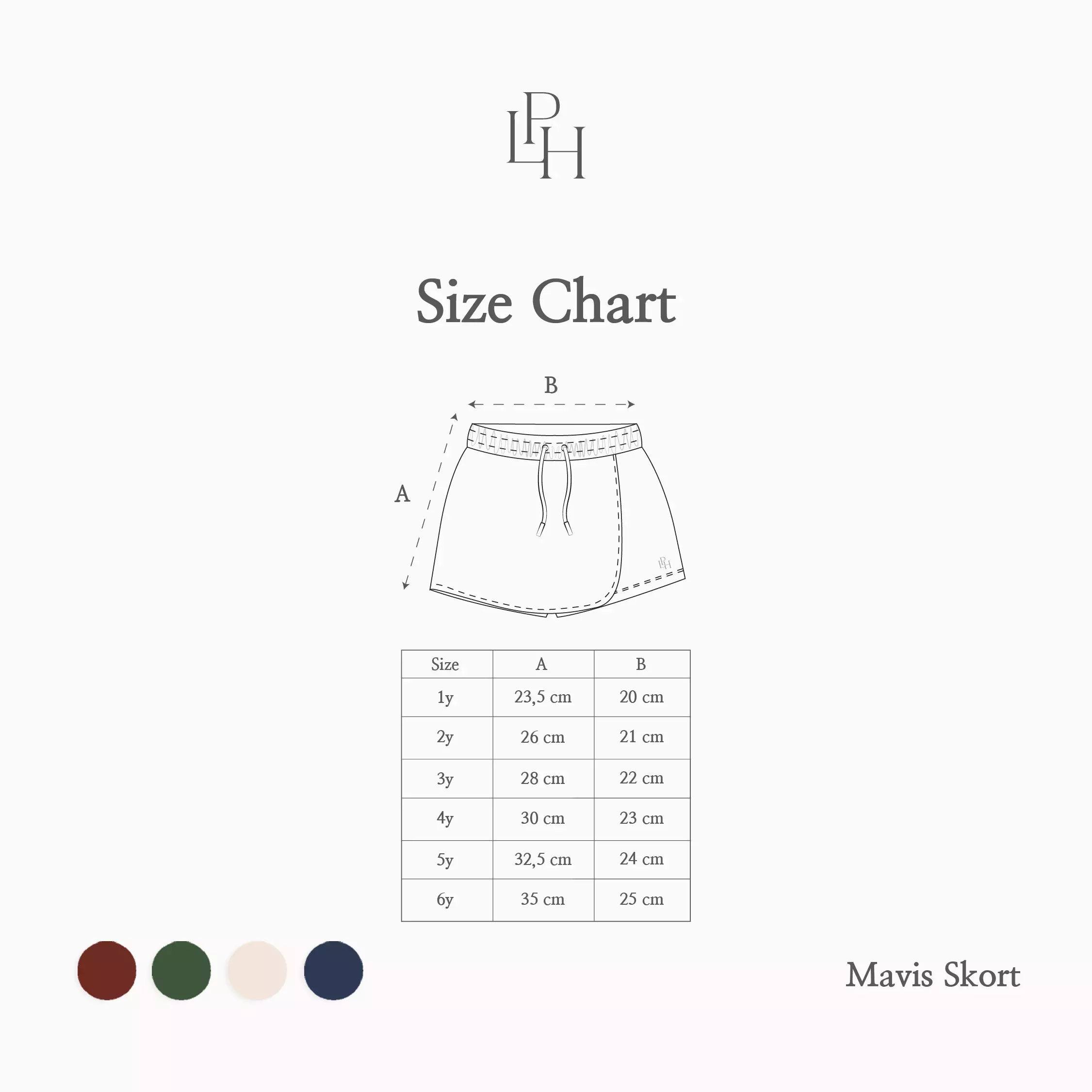 Little Palmerhaus - Mavis Skort (Skort Anak) Medieval Blue