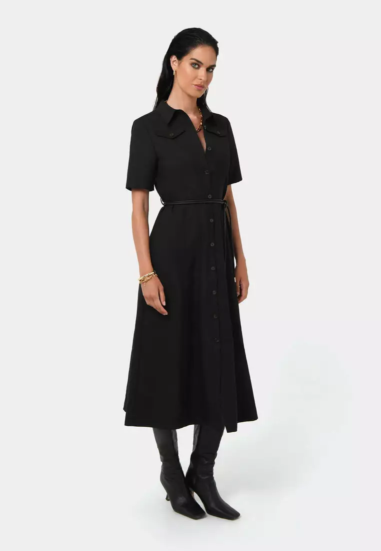 Amera Belted Utility Dress
