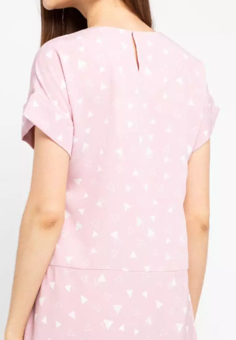 Sophistix Ridley Blouse in Pink Print