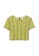 H&M yellow Overlocked Cropped Top 353F0AA94653E5GS_3