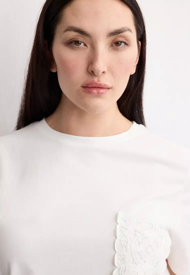 Embroidered Cotton T-Shirt