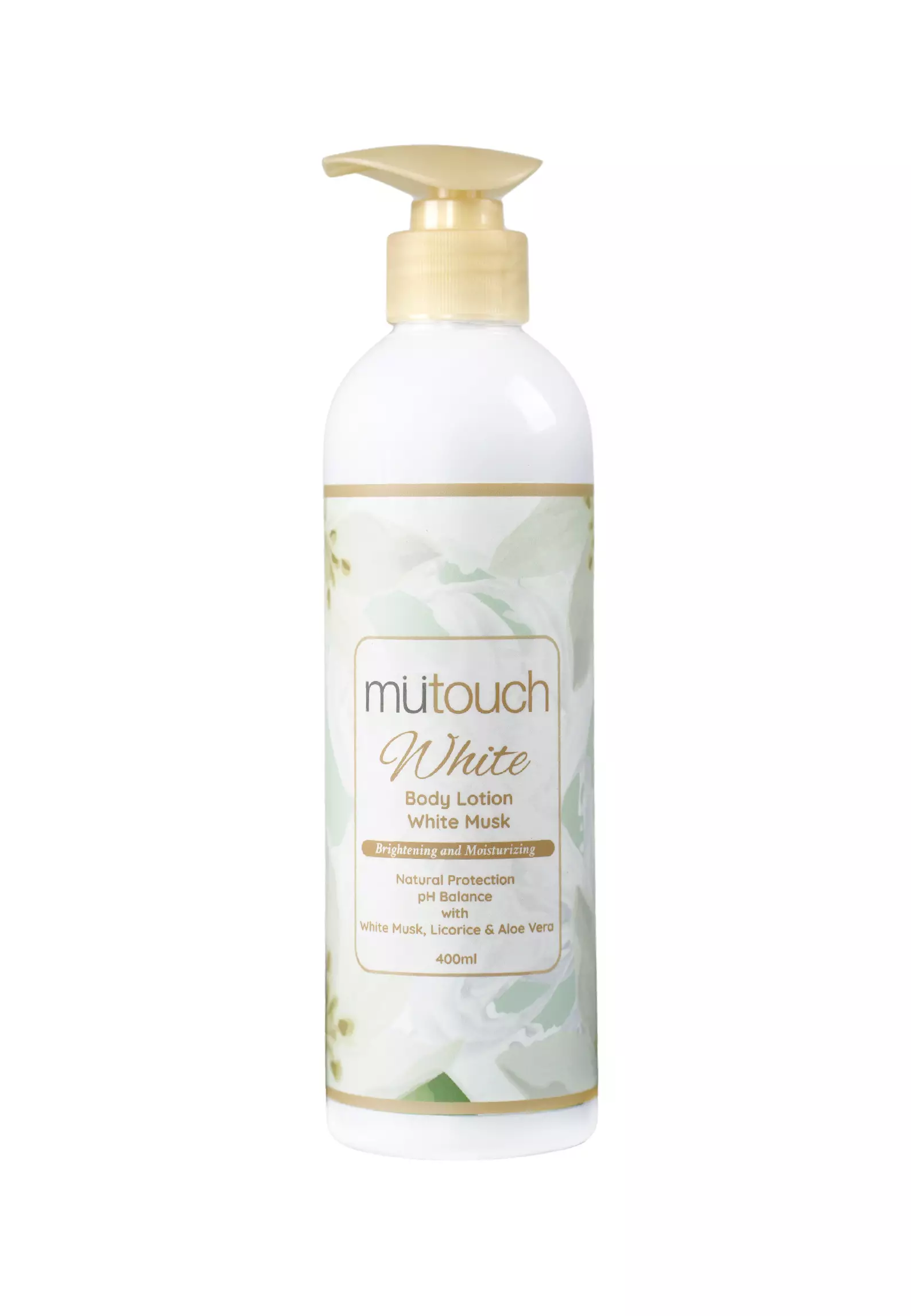 Mutouch White Body Lotion Brightening and Moisturizing – White Musk 400ml
