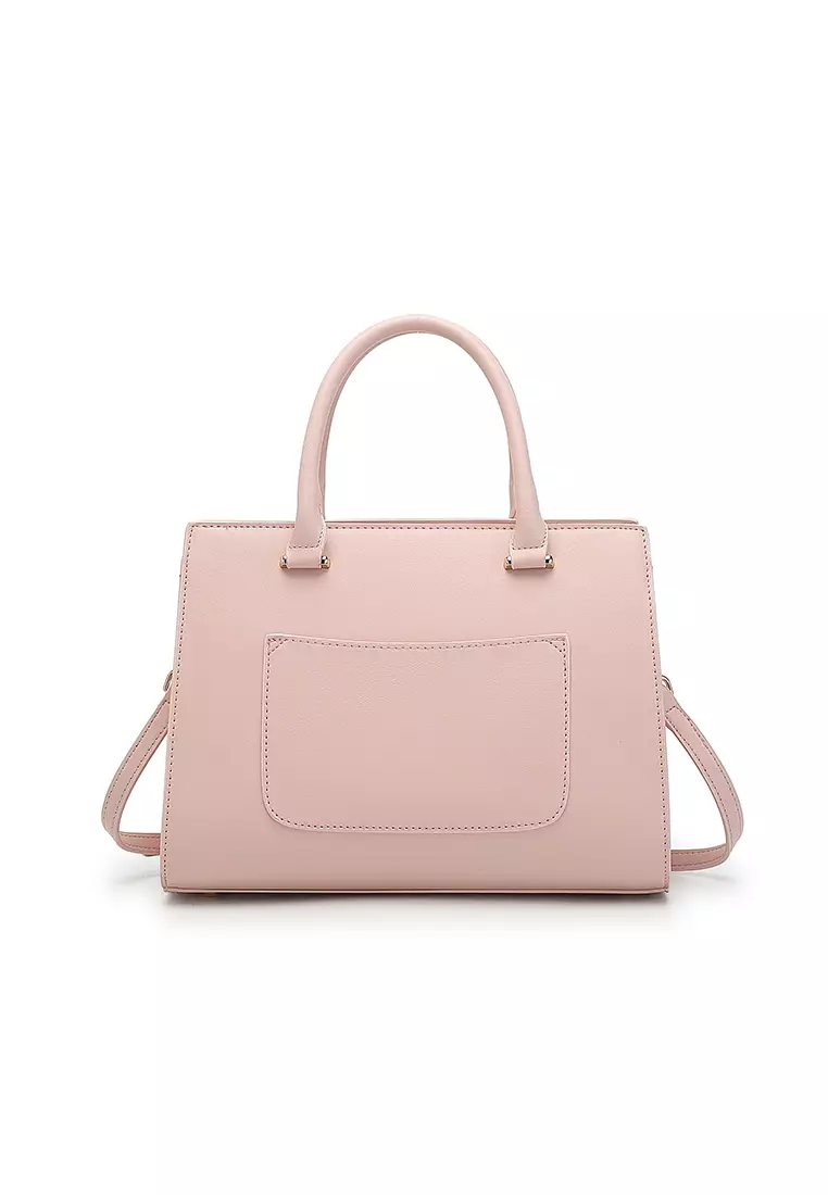 Women's Top Handle Bag / Sling Bag / Crossbody Bag (Tas Selempang / Tas Tangan) - Merah Jambu