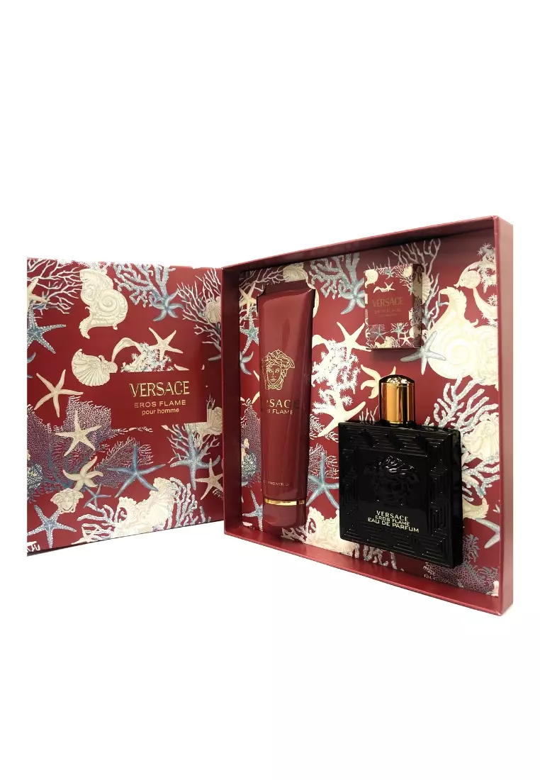 Versace Eros Flame Man Gift Set (B) (Parfum Pria)