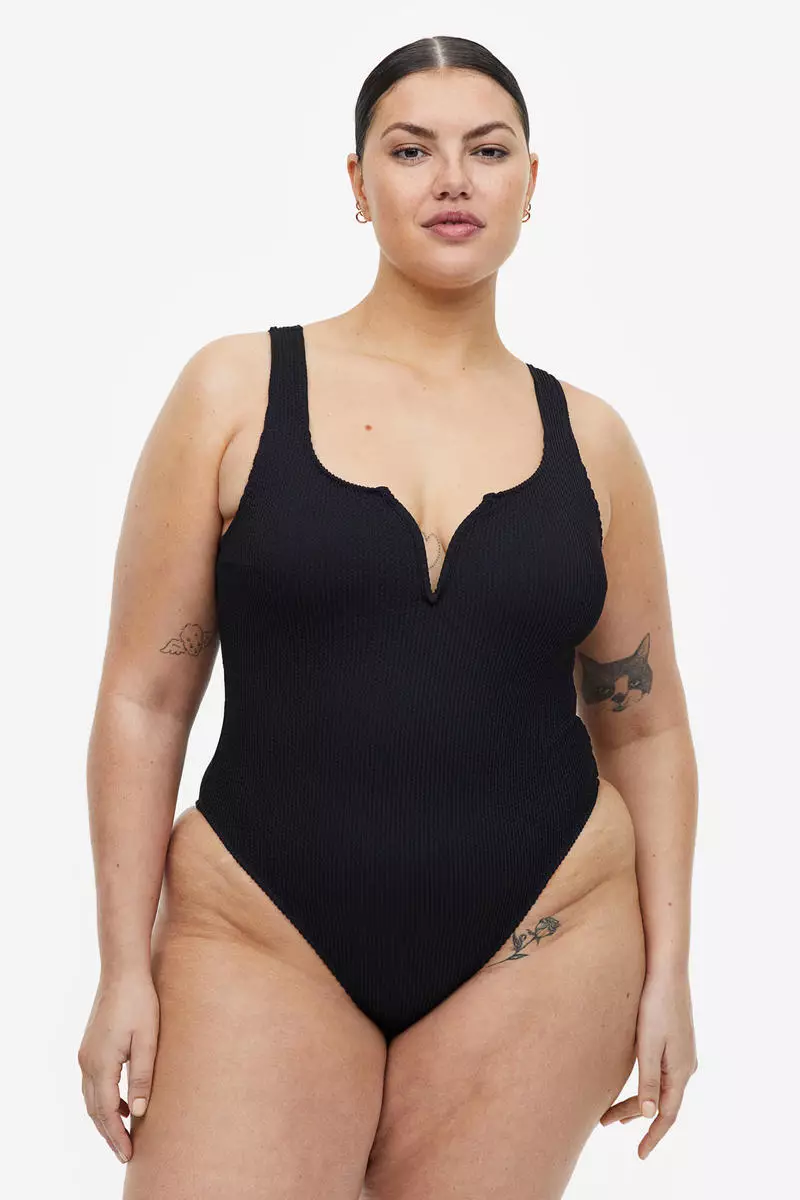 H&m high leg swimsuit shop