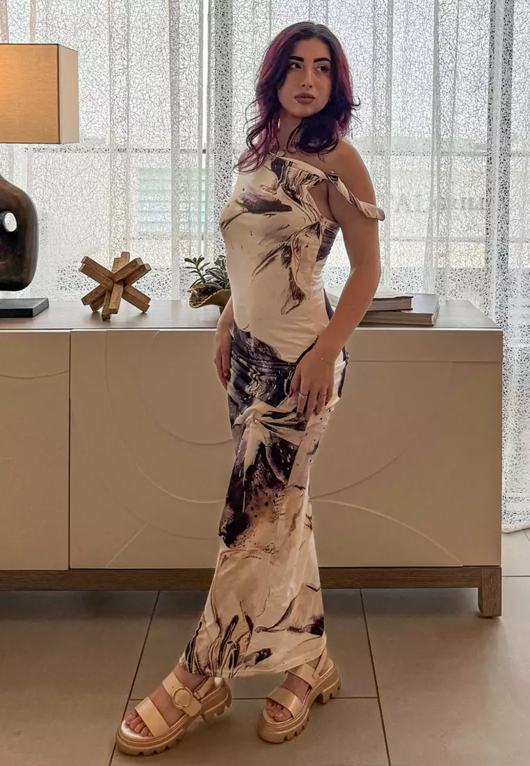 Sandal Chunky Metalik Emas