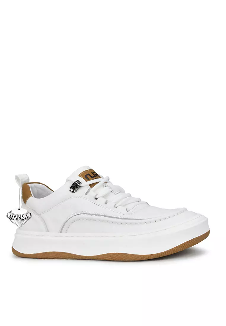 Discount on Twenty Eight Shoes  shoes - SKU: VANSA Top Layer Cowhide Lace-up Platform Casual Shoes VSM-C-9797