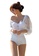 Halo white Chiffon Sleeves Slim Fit Swimsuits D7CE2US5638D62GS_1