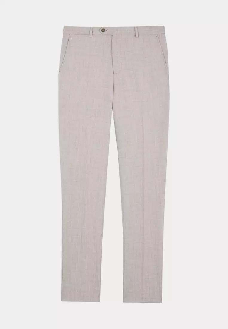 Beige Slim Trousers