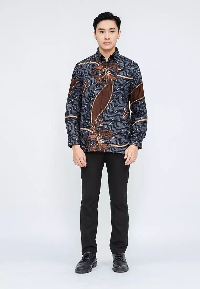 Hadinata Batik Pria Kemeja Panjang Damar Dahayu Daniar