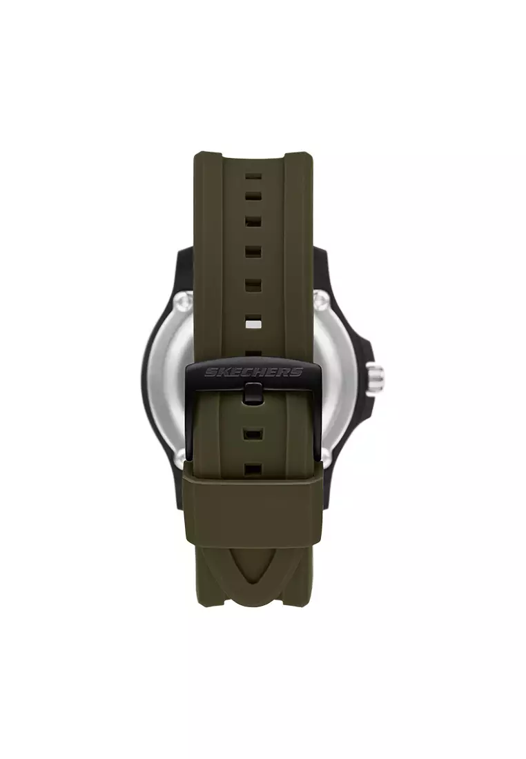Glen Oaks Green Silicone Strap Analog Watch SKC-SR5287