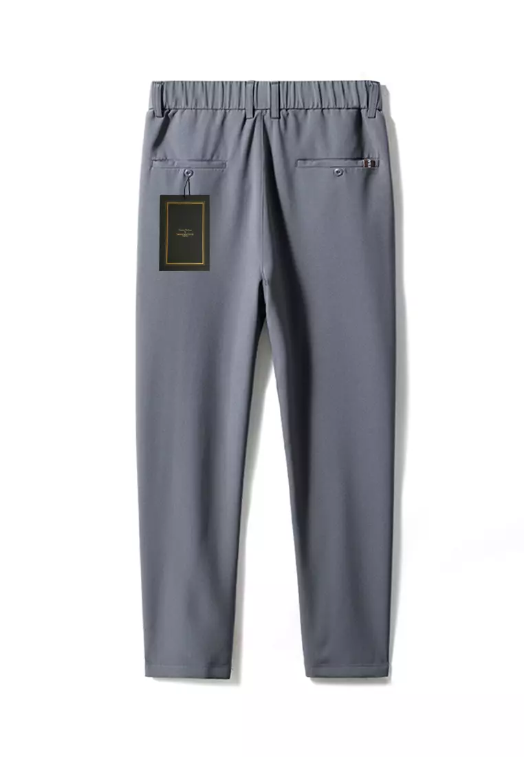 Elastic Waistline Straight Suit Pants AY-L9821