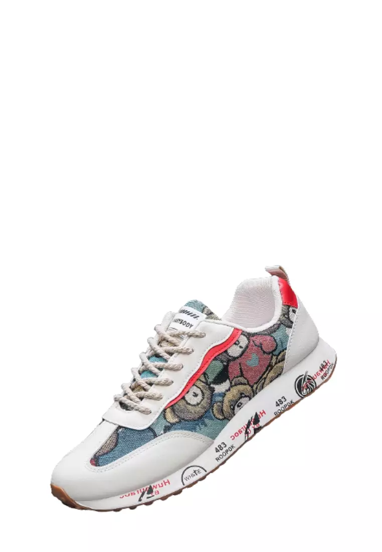 Sepatu Motif Lucu Sneakers Cowok Kasual QN248