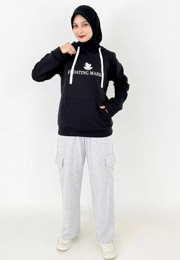 Sweater Hoodie - Hitam