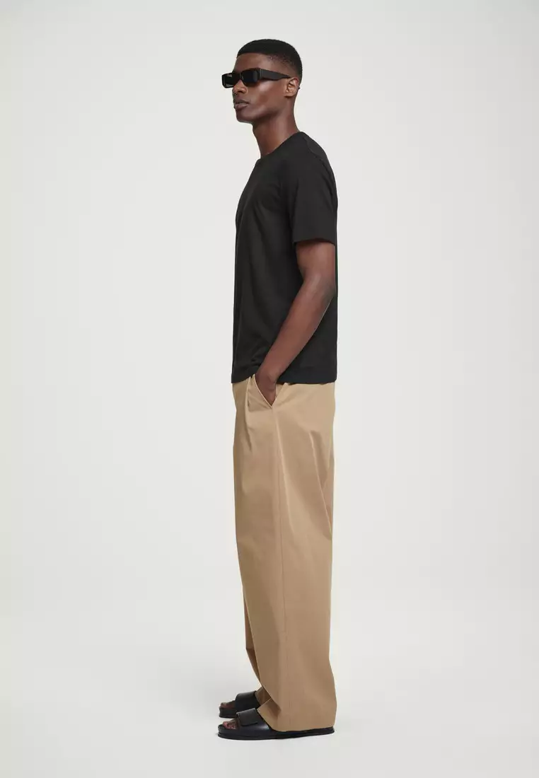 REGULAR LIGHTWEIGHT BRUSHED-COTTON T-SHIRT