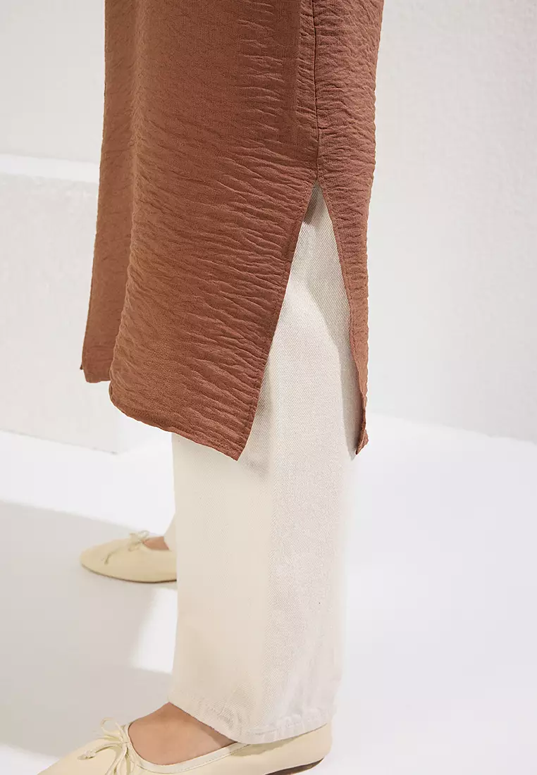 Hooded Pocket Detailed Snap Closure Cardigan