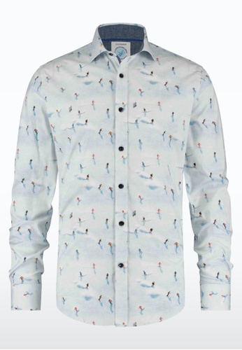 A Fish Named Fred white Ski Persons Design Long Sleeve Shirt 56370AAA1E016BGS_1