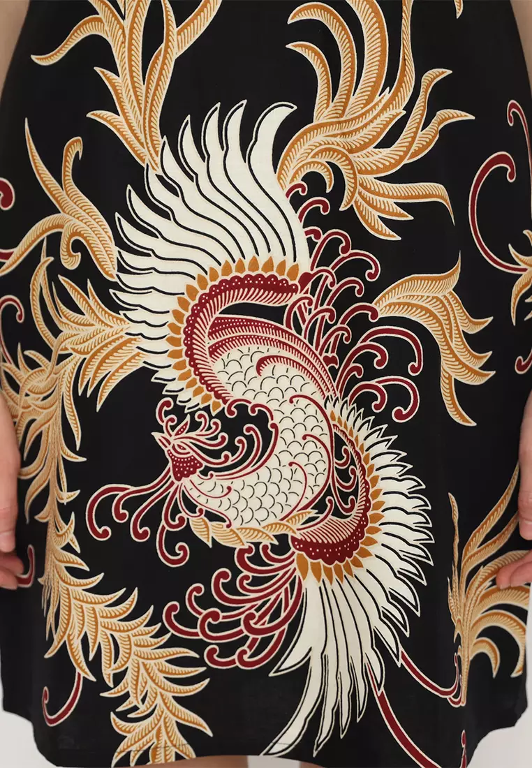 My Aksa Batik Wanita Dress Furing Vanda Vallen