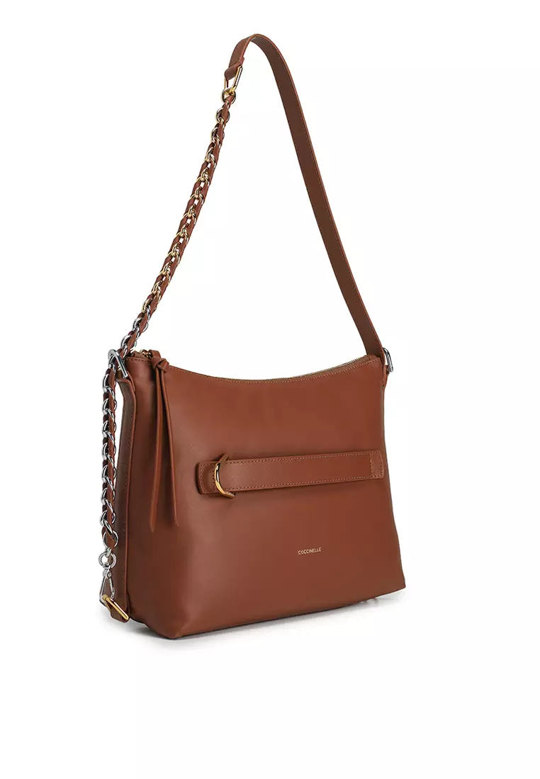 Gretel Puffy Smooth Shoulder Bag