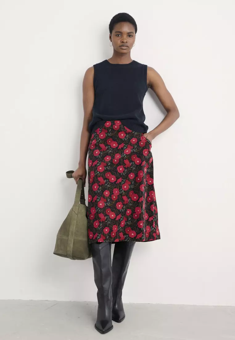 Seasalt Cornwall Navy Forest View Skirt