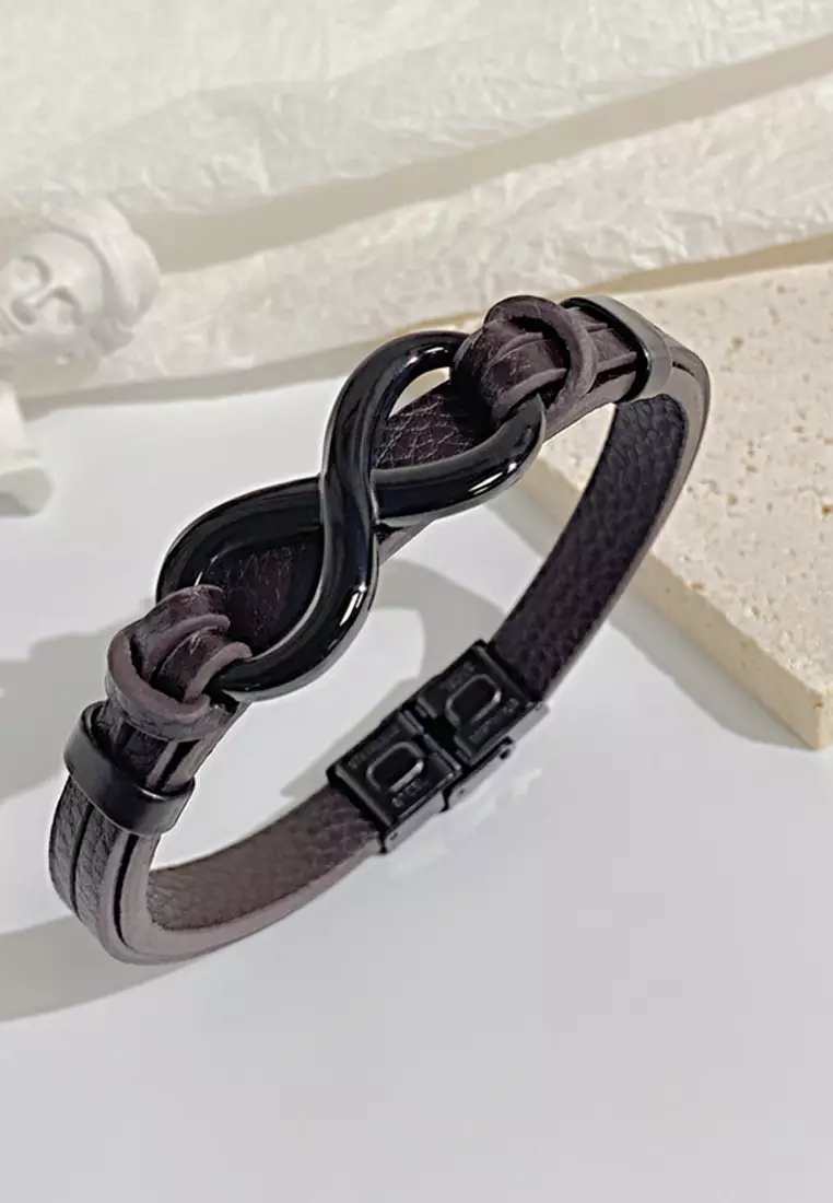 Mens leather hotsell bracelets online shopping