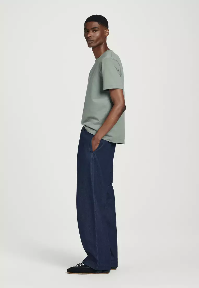 REGULAR BRUSHED-COTTON T-SHIRT