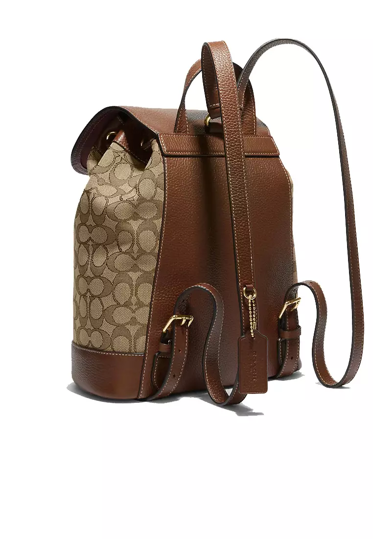 Coach Coach Dempsey Drawstring Backpack In Signature Jacquard With