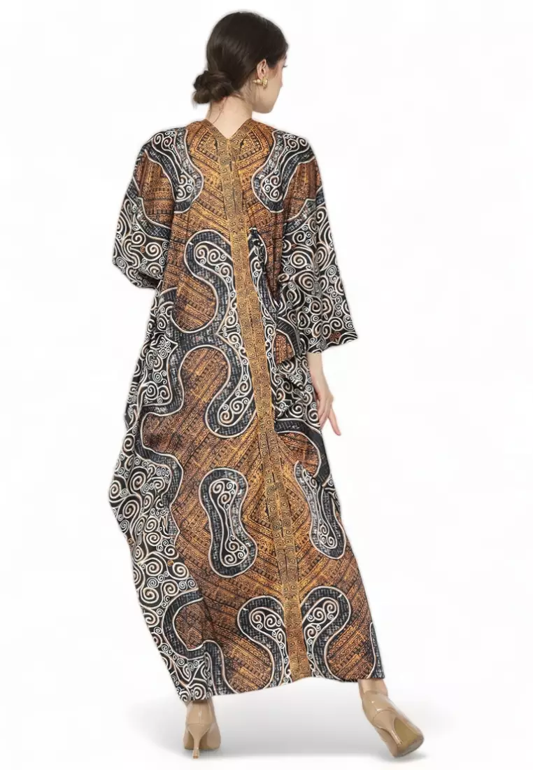 Kanzi Long Sleeve Batik Kaftan