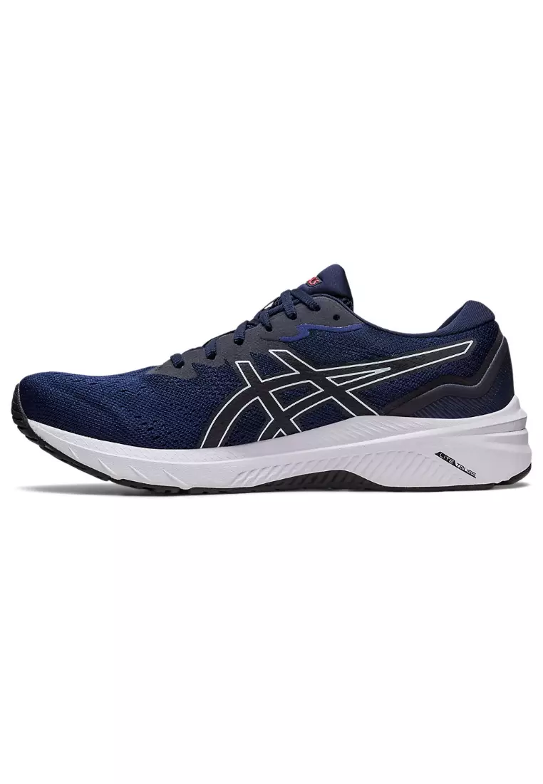 Buy ASICS ASICS GT 1000 11 2E WIDE MEN RUNNING SHOES BLUE