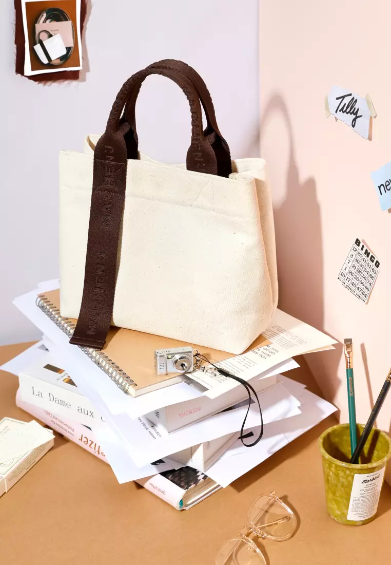 TILLY Canvas Handbag Ivory
