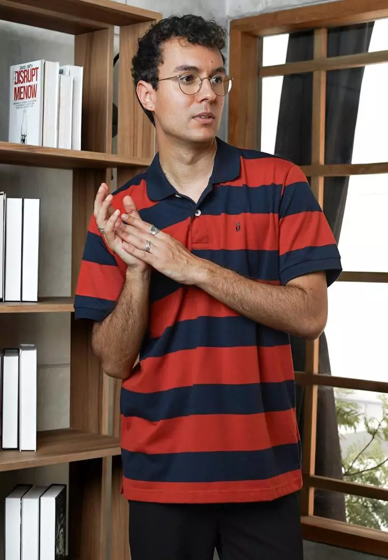 MATSUDA Kaos Polo Shirt Pria Kerah Echizen