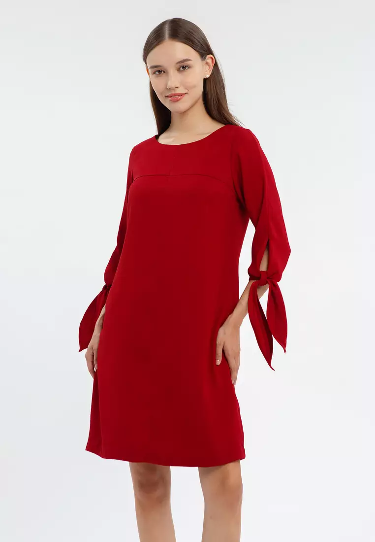 Minimal Chrisy Dress Red Velvet