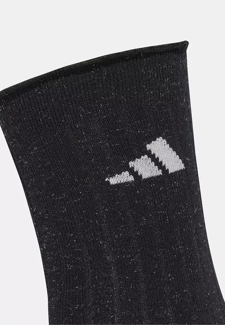 Lifestyle Glow Sock 2 Pack Unisex White JX5726