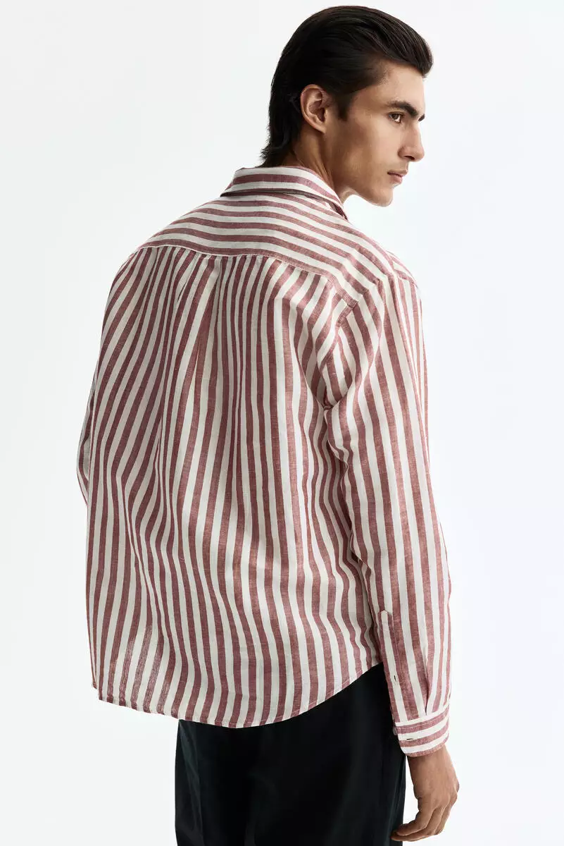Relaxed Fit Linen-blend shirt